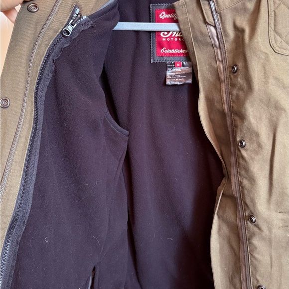 New: Indian Motorcycle military style jacket with pads and zip out vest - M - Picture 3 of 8